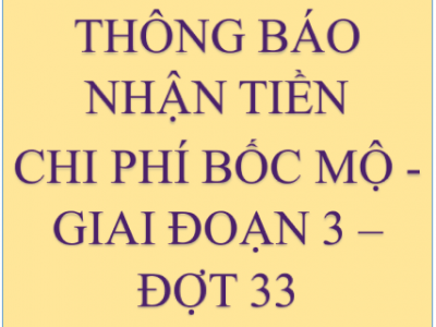 Về chi trả tiền thân nhân các ngôi mộ Nghĩa trang Bình Hưng Hòa, giai đoạn 3, đợt 33