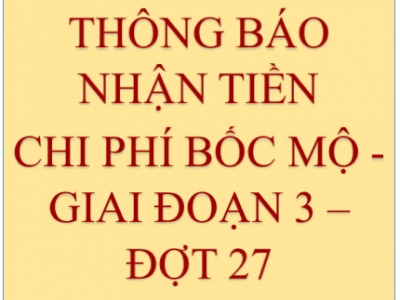 Về chi trả tiền thân nhân các ngôi mộ Nghĩa trang Bình Hưng Hòa, giai đoạn 3, đợt 27