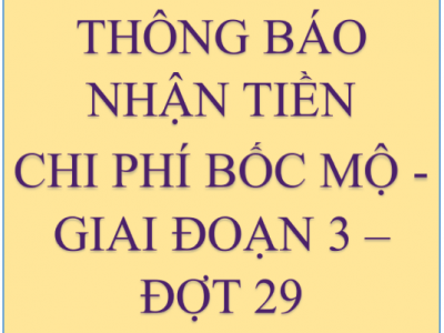 Về chi trả tiền thân nhân các ngôi mộ Nghĩa trang Bình Hưng Hòa, giai đoạn 3, đợt 29