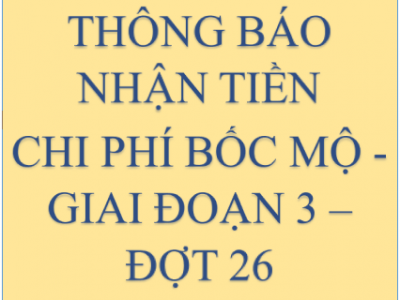 Về chi trả tiền thân nhân các ngôi mộ Nghĩa trang Bình Hưng Hòa, giai đoạn 3, đợt 26