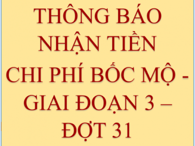 Về chi trả tiền thân nhân các ngôi mộ Nghĩa trang Bình Hưng Hòa, giai đoạn 3, đợt 31
