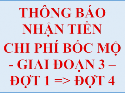 Về chi trả tiền thân nhân các ngôi mộ Nghĩa trang Bình Hưng Hòa, giai đoạn 3, Đợt 1 đến Đợt 4